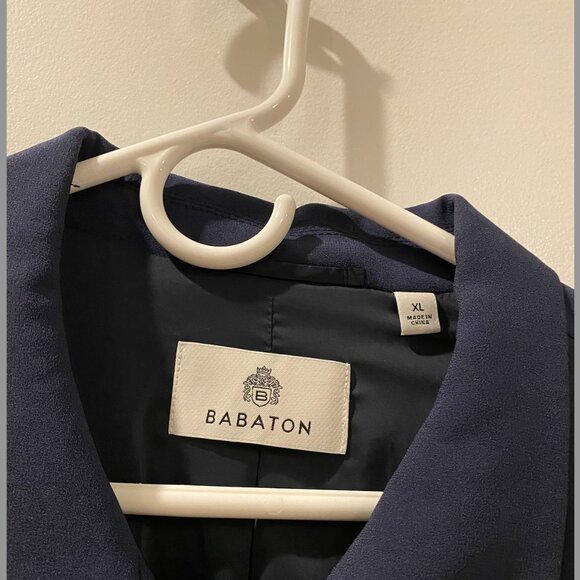 Aritzia Babaton Frances Jacket Blue Total Eclipse Size XL | Button Front Blazer - Picture 7 of 14